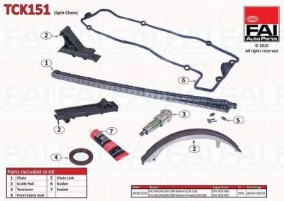 FAI AUTOPARTS tck151 -  Комплект цели привода распредвала